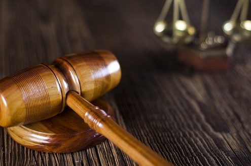 Judges wooden gavel